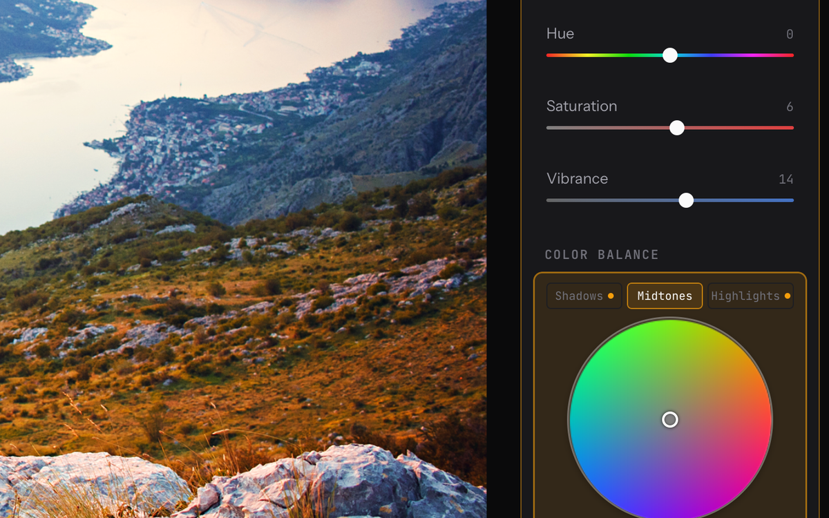 Darkslide 3-way Color Balance wheel